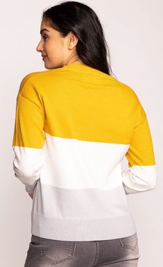 What better place to start your journey into transitional weather than with a classic cozy sweater?Fabric Content: 90% Viscose, 10% NylonModel is wearing xs Sweater Fabric, Cozy Sweater, Cozy Sweaters, Mustard, To Start, Fabric, How To Wear