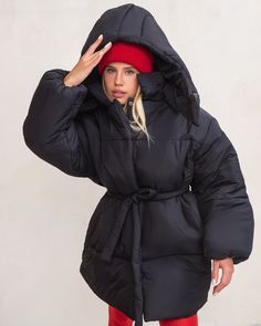 Step into cold weather with an oversized winter jacket. Long sleeves and water repellent fabric finish - which encourages water to bead off its surface.  Plush poly fill adds extra warmth - 100% Recycled Polyester. Suitable for temperatures up to -20С / -4.0℉ More jackets here: https://www.etsy.com/shop/ArtVyshyvankaUA?ref=seller-platform-mcnav§ion_id=39368873 🔷Model is 171cm/5'7" and wearing size S ------------------------------------------------------------------------------------------------ Black Thick Outerwear For Cold Weather, Thick Black Outerwear For Cold Weather, Oversized Hooded Puffer Jacket With Padded Collar, Trendy Oversized Winter Hooded Jacket, Oversized Black Nylon Outerwear, Oversized Hooded Puffer Jacket For Fall, Oversized Puffer Jacket With Detachable Hood For Fall, Oversized Fall Puffer Jacket With Detachable Hood, Oversized Puffer Jacket With Detachable Hood For Cold Weather