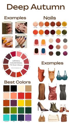 Deep Autumn Makeup, Deep Autumn Palette, Autumn Color Palette Fashion, Deep Autumn Color Palette, Autumn Skin, Colour Combinations Fashion, Mode Turban, Deep Autumn, Skin Color Palette