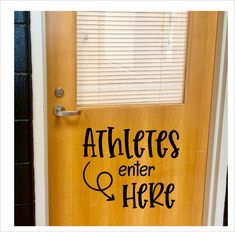 a wooden door with the words home sweet classroom painted on it's front side