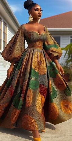 Image from Favor Concept Long Ankara Gowns For Women, Carpet Outfits, African Print Dress Ankara, African Print Dress Designs, Red Carpet Outfits, African Maxi Dresses, African Fashion Traditional