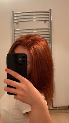 Ginger Hair Dye On Brown Hair, Ginger Hair With Black Streak, Ginger Hair Inspo Aesthetic, Ginger Reddish Hair, Shirt Ginger Hair, Ginger Dye Hair, Different Ginger Hair Colors, Dark Orange Hair Aesthetic, Ginger Dark Hair