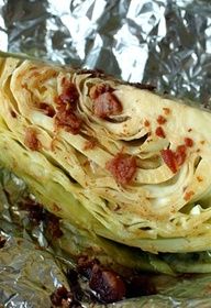 an artichoke that is sitting on some tin foil