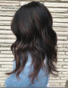 Black Hair With Brown Highlights, Subtle Brown Highlights, Dark Chocolate Hair, Dark Chocolate Brown Hair, Chocolate Brown Hair Color, Hair Color Chocolate, Chocolate Brown Hair, Black Hair With Highlights