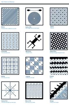 an image of different patterns and shapes