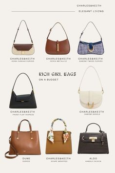 Luxury On A Budget Fashion, Chic Bags Classy, Bags Capsule Wardrobe, Bags Inspo Aesthetic, Cheap Bags That Look Expensive, Capsule Wardrobe Purses, Elegant Purses Classy