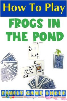 how to play frogs in the pond with matching cards and dices for children's games