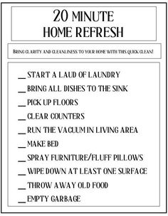 30 Minute Cleaning Routine, How To Clean House Quickly, Burn Bay Leaves, Household Cleaning Schedule, Lazy Cleaning, Fly Lady, Cleaning Inspiration, Home Refresh