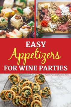 easy appetizers for wine parties