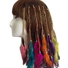 PRICES MAY VARY. Package: 6pcs (colour randomly mixed sent); Suitable for photography, party, wedding, performance, cosplay, festivals, carnivals, costume party, etc Hair extensions length: approx 11.8"; feather length: 2.36"- 5.9" Every feather attaches with the clip-on Perfect For Native american indian costume fashion accessory Great accessory and gift Package: 6pcs (colour randomly mixed sent) Costume Hair Extensions, Feathers Hair Extensions, Hair Extension Lengths, Boho Makeup, Wedding Haircut, Fashion Headbands, Boho Wedding Hair, Hippie Hair, Feather Hair Clips