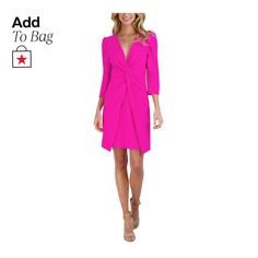 in stock Twist Front Dress, Jordans Women, Review Dresses, Fuchsia Color, Twist Front, Chic Dress, Dresses Online, Pick Up, In Store