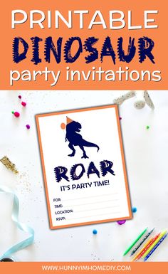 If you're throwing a dinosaur birthday party, you're going to need cute dinosaur party inviations! These fun dinosaur birthday party invitations are so easy to print and send. Whether you need dinodaur birthday party ideas or dinosaur party ideas, you'll love these fun printable dinosaur invitations. These easy dinosaur invitations are cute dinosaur party invitations that are perfect for any dinosaur themed birthday party! #printables #dinosaur #party Cute Dinosaur Party, Dinosaur Party Invitations, Lovely Lines, Dinosaur Birthday Party Invitations, Diy Birthday Party