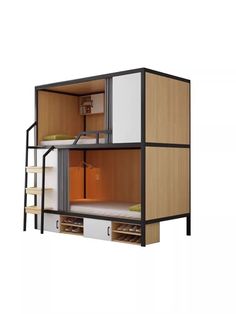 an image of a bunk bed in the shape of a house