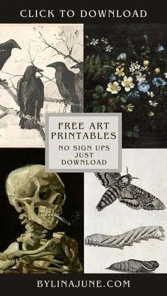 the free art printables are available for purchase