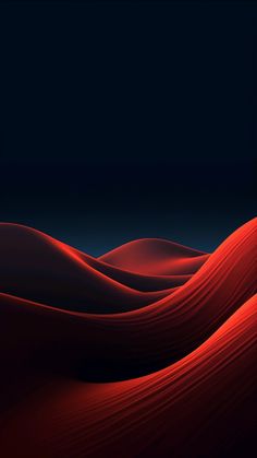 an abstract red and blue background with wavy lines in the foreground, on a black background