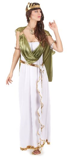 a woman dressed in an ancient greek costume