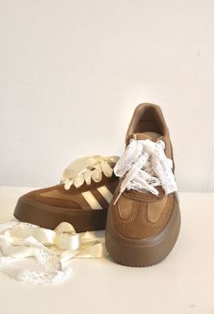 Discover elegance with our white lace shoeties, designed to add a touch of charm to any footwear. Shoe Lace Bead Words, High-top Lace-up Shoes With White Sole, Beige Lace-up Sneakers With Elastic Laces, Beige Lace-up Sneakers, Vintage Sneakers With Laces And White Sole, Vintage Brown Sneakers With Laces, Brown Lace Sneakers For Spring, Beige Low-top Sneakers With White Laces, White Lace-up Sneakers With Lace Material