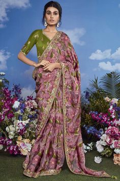 Elevate your party look with this stunning Party Wear Saree crafted from luxurious Brasso fabric. This un-stitched saree is designed to let you personalize your perfect fit, while the elegant border work adds a touch of sophistication and style. Paired with a blouse made from rich Art Silk fabric, this ensemble is a blend of modern glamour and traditional grace. Please note, slight color variations may occur due to lighting conditions, ensuring each piece is unique. Perfect for special occasions Work On Blouse, Brasso Saree, Ready To Wear Saree, Heavy Embroidery, Art Silk Sarees, Wear Saree, Charm Making, Designer Saree