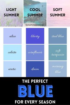 Cool Summer Color Palette, Radiantly Dressed, Radiant Woman, Cool Summer Palette