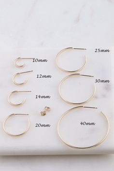 14k Gold Filled Hoop Earring Finding Available in sizes: 10mm, 12mm, 14mm, 20mm, 25mm, 30mm and 40mm 2mm wide 1mm thick handmade hoop post Gold Filled ear nuts Priced Per Pair Add chains and beads to make your own dangle earrings! Classic Round Stackable Hoop Earrings, Dainty Stackable Round Earrings, Stackable 14k Gold Filled Hoop Earrings, Minimalist Stackable Hoop Earrings For Anniversary, Small 14k Gold Stackable Hoop Earrings, Minimalist Round Hoop Earrings For Anniversary, 14k Gold Small Hoop Stackable Earrings, Gold Stackable Hoop Earrings, Dainty Stackable Hoop Earrings