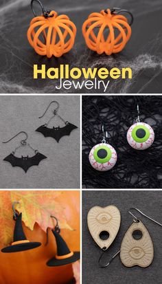 A chic yet spooky pair of earrings to accessorize your next Halloween party or gathering. Shop amzing and cute earrings at Layers By Design's Etsy shop! #spookyearrings #halloweenearrings #halloweenjewelry #halloweenaccessories