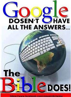 a poster with the words google doesn't have all the answers jw org