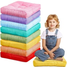 PRICES MAY VARY. What You Can Get: you will get 8 pieces of the toddler floor cushions in different colors, soft and comfortable, providing effective cushioning and protection for children; Sufficient quantity and different colors will meet your different using needs 8 Different Colors: the square floor pillows are designed with 8 different colors, including red, lake blue, green, sky blue, orange, yellow, pink, lavender; Different colors cater to each person's different preferences, and you can Floor Seating Cushions, Square Floor Pillows, Whimsical Cottage, School Kindergarten, Home Daycare, 3rd Grade Classroom, Flexible Seating, Diy Classroom, Floor Seating