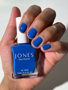 Cultivate a healthier habit with our specially crafted formula that is 24-free from harmful substances. Inspired by all the incredibly talented and admired women behind JONES. Our polish embodies sustainability, celebrates women, and brings a playful element to beauty. Nail art by @nonnailartist Non-toxic, vegan, gluten-free, and cruelty-free Made in the USA 15mL 24 Free From: Animal Derivations, Benzene, Bismouth Oxychloride, Carcinogenic Mutagenic, Chromium Oxide Greens, Cyclic Silicones, Tolu Tolu, Cruelty Free, Nail Polish, Nail Art, Nails, Beauty