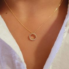 Tiny Diamond Necklace, Diamond Circle Necklace, Eternity Bracelet, Open Circle Necklace, Diamond Circle Pendant, Pendant Diamond, Pink Sapphire Ring, Circle Diamond, Gold Diamond Necklace