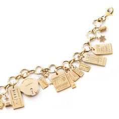 Jet Set Candy's 14k solid gold Infinity Link Charm Bracelet is the chic way to showcase your travel charms and keep your memories close by. This charm bracelet provides instant gratification with 12 links that open easily so you can add many Jet Set Candy travel charms. Feature a few of your favorite places or mix and match metals; gold, sterling silver or mini gold charms all look...charming together. It's the modern way to start collecting your adventures and if you'd like to showcase more cha Travel Charm Bracelet, Custom Charm Bracelet, Solid Gold Bracelet, Instant Gratification, Travel Charms, Mini Gold, Expensive Jewelry, Jewelry Inspo, Gold Charm