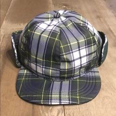 Nwt. 100% Nylon. Green, Navy, White And Yellow Plaid. When Back Flap Is Flipped Up, It Shows Green. Not Size Adjustable. Measures 56cm Circumference. Urban Outfitters Accessories, Yellow Plaid, Baseball Hat, Navy White, Trucker Hat, Accessories Hats, Urban Outfitters, Baseball Hats, Blue Green