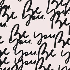 black and white handwritten text on a light pink background that says, you are beautiful