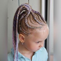 braids ponytail braid thrivenaija Travel Braids, Hairstyles Purple, Girls Braided Hairstyles Kids, 3 Braids, Hairstyles Extensions, Hairstyle Braids, Bubble Braid, Braids Black