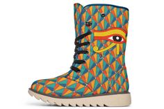 • Custom printed boots• Amazing colours and vibrant print• Fold-Over upper for different style• High-quality micro suede• Premium synthetic wool lining• 100% Vegan• Memory EVA insole for maximum comfort• Robust and flexible rubber outsole• Water resistant Made With Love Just For You!Orders Estimated Delivery Time: 3 - 6 weeks Boots Cream, Printed Boots, Eye Of Horus, Boot Print, Made With Love, Cream White, Different Styles, Colorful Prints, With Love