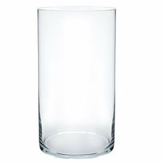 an empty glass is shown on a white background