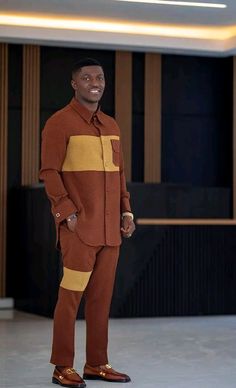 Nigerian Man Outfit, Brown Senator Styles For Men, Nigerian Men’s Fashion, Julius Fashion, Hausa Male Fashion, Men’s African Kaftan, Agbada Design, Kaftan Styles