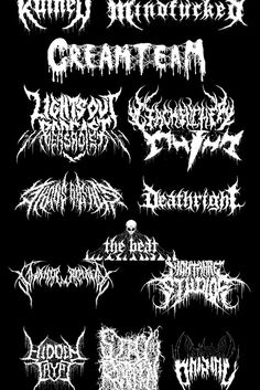 I will draw black, slam, or death metal logo for your band Draw Black, Metal Logo, Metallic Logo, Logo Design Services, Black Metal, Pokemon, Typography, Logo Design, Band