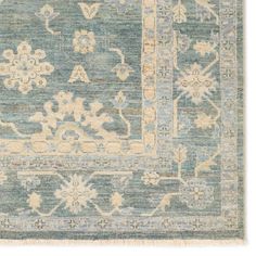 The Orenda Kerensa features heirloom-quality designs of muted and uniquely updated Old World patterns. The Kerensa area rug boasts a beautifully washed medallion motif with an antique Oushak-inspired vibe. The cream tone is accented with cool blues, greens, and warm beige hues for added depth and intrigue. This hand-knotted wool rug anchors living spaces with a fresh take on vintage style.Hand Knotted100% WoolORN08 Orenda KerensaBlot stains immediately and clean with a mild soap and cold water. Jaipur Living, Cream Tones, Warm Beige, The Cream, Mild Soap, Hand Knotted Rugs, Old World, Rug Pad, Rug Size