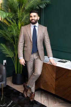 Men's Fashion & Style | Plaid Suit | Shop Bespoke Menswear at modellobespoke.com Plaid Suit