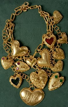 Heart of Gold Necklace – The Silk Road Vintage Gold Heart Necklace With Charm, Antique Gold Heart Necklace With Vintage Charm, Vintage Gold Plated Heart Necklace, Vintage Gold Heart Chain Necklace, Vintage Yellow Gold Heart Charm Necklace, Dope Jewelry Accessories, The Silk Road, Earthy Jewelry, Gold Heart Necklace