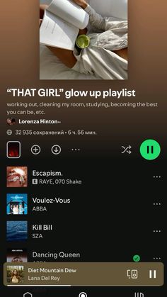 That girl aesthetic, that girl playlist Clean Girl Playlist, That Girl Playlist, It Girl Playlist, Girly Playlist, Cleaning Playlist, Musik Aesthetic, Study Playlist, Playlist Aesthetic