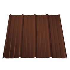 corrugated roofing sheet in brown