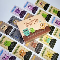 Play our game if you want to be sane! Anxiety VS Sanity -> Most Sane Wins! SALVATION OF SANITY is a psychology and strategy card game amed to help people manage stress and anxiety. Anxiety needs to be overcome! During the game we play out Anxiety cards that express the negative behaviour that anyone has felt and we defeat them with Sanity cards that describe healthy and positive methods to overcome Anxiety in Real Life. In the game we understand what are the negative thoughts and behaviours and Emotions Flashcards, Educational Illustration, Play Cards, Therapy Games, Cognitive Behavior, Group Therapy, Play Therapy, Character Education, Cognitive Behavioral Therapy