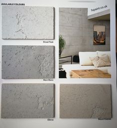 the different types of stone are displayed in this brochure, with information about them