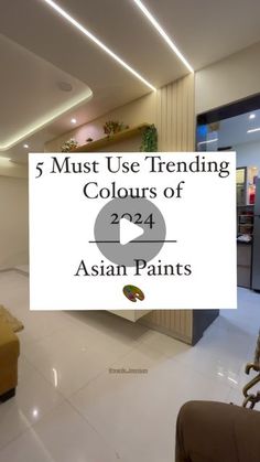 Samiksha Warde Designs on Instagram: "5 must use trending colours! That you should definitely use in your home. #interiordesign #design #viral #colours #trending #explorepage # tips #housedesigntips #designer #interiordesigner #homedecor #instagram #homedesign #designtips #house #homedecoration #homedecorideas #paint" Wall And Furniture Colour Combination, Living Room Colors Asian Paints, Living Room Wall Color Combination Ideas, Living Room Asian Paint Color Ideas, Asian Colour Combinations, Wall Painting Colour Combination Living Rooms, Asian Paints Living Room Colours