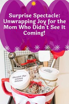 the surprise special gift basket for mom who didn't see it coming up on sale