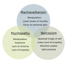 three overlapping circles with the words narcissm, manplanism and individualism