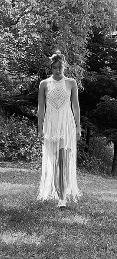 This is a macrame dress with boho details. Suitable for wedding or festival. It is made of silk rope. Macrame Wedding Dress, Macrame Wedding, Macrame Dress, Boho Chic Dress, Etsy Wedding Dress, Crochet Dress Pattern, Dress Wedding, Beach Dresses, Dress Clothes For Women