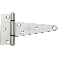 a pair of stainless steel door hinges