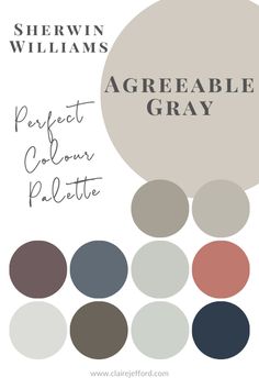 the color palette for farrow and ball's cornforth white, which is available in